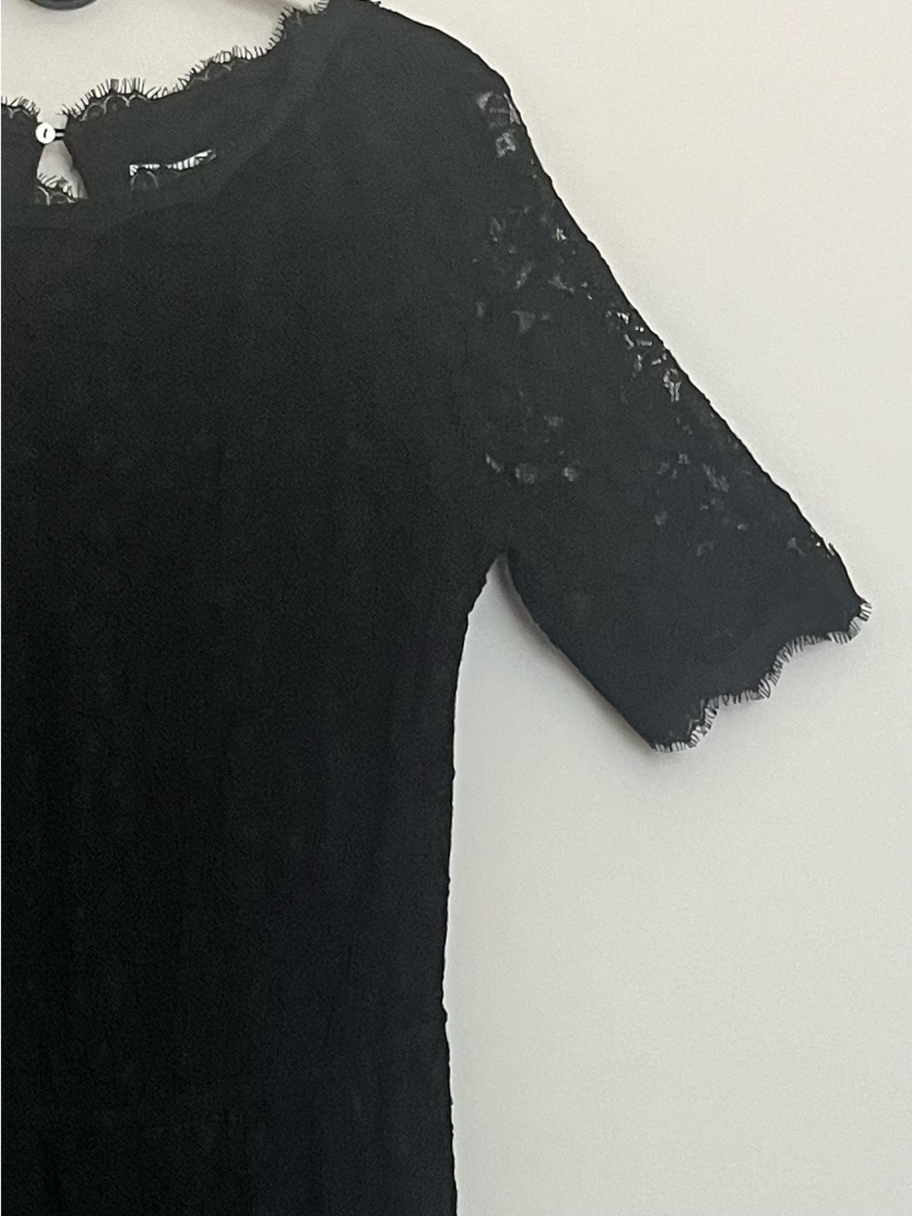 DVF Diane von Furstenberg Kendra Black Lace Jumpsuit Size 10 Party Luxury - Picture 7 of 15